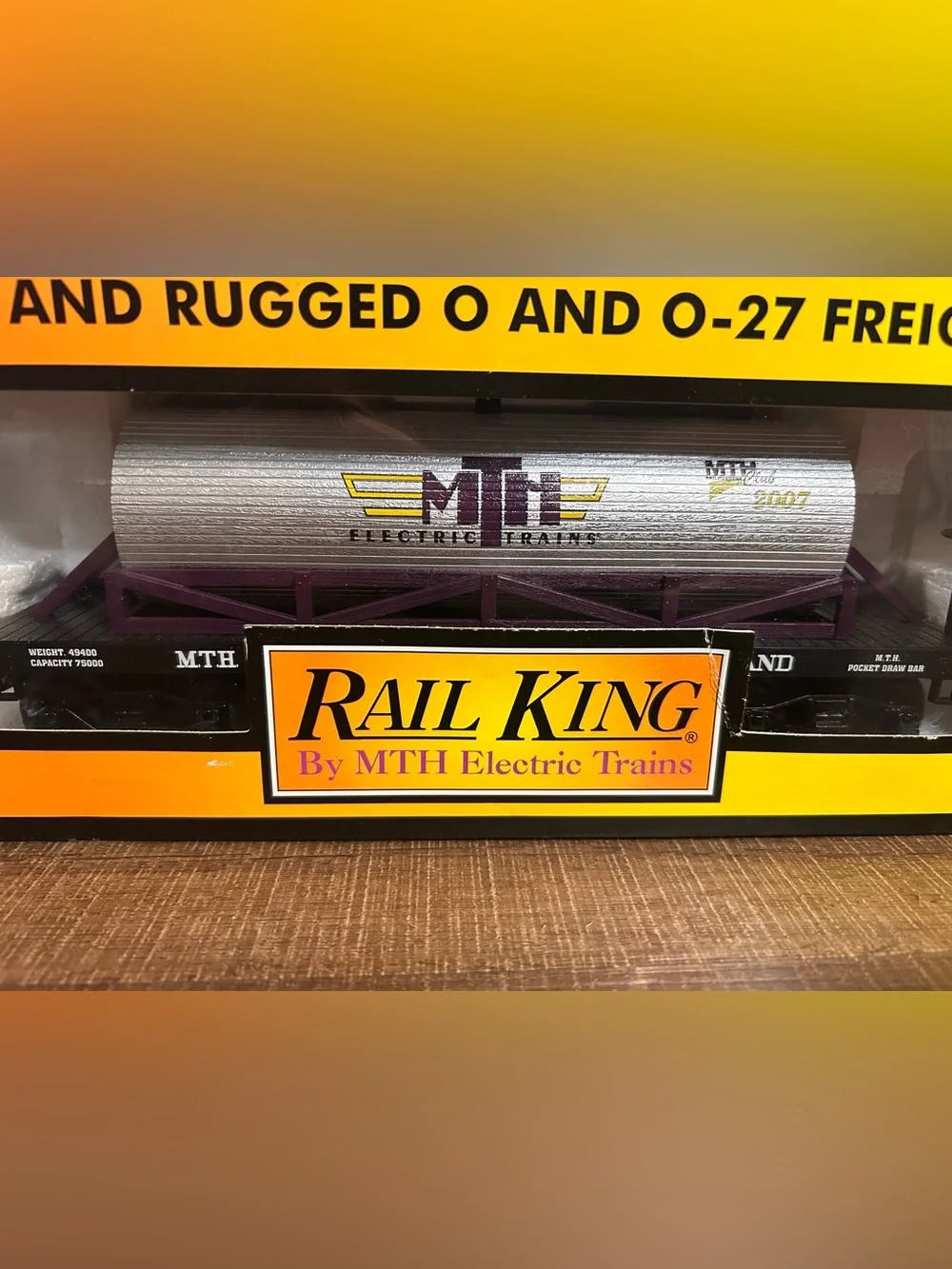 Rail King MTHRRC 2007 Wooden Tank Car 19th CENTURY 30-73235 Train Open Box